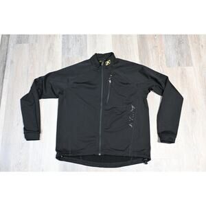 Klim Mens Large Black Full Zip Performance Jacket Softshell Motorcycle Outdoor